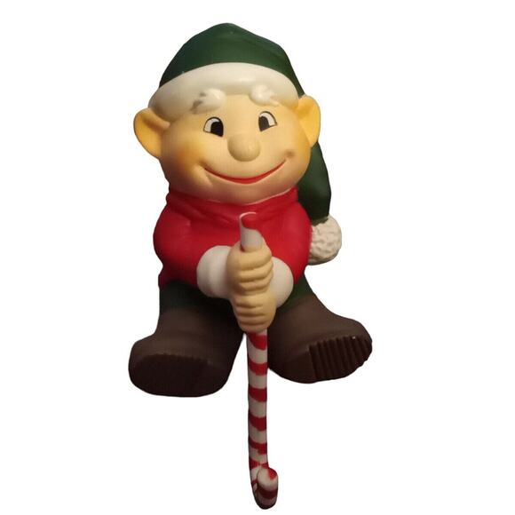 Vtg Earl Ralph Scooter Christmas Stocking Hangers Shelf Sitter Figurines 4.5" - Picture 4 of 12